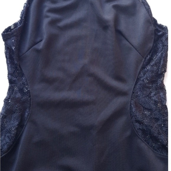 Black Lace Back Maxi Evening Dress (medium) - Picture 4 of 4